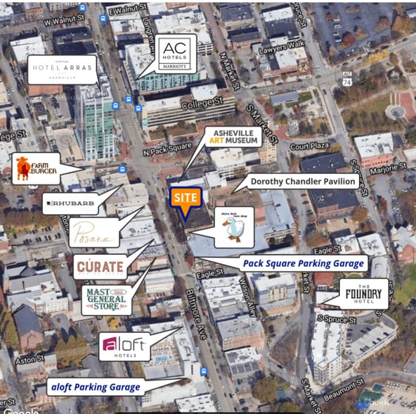 22 S Pack Sq, Asheville, NC for lease - Aerial - Image 3 of 18