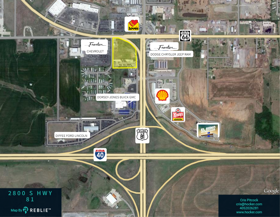 SW Corner US Rte 66 & Hwy 81, El Reno, OK for sale Building Photo- Image 1 of 1