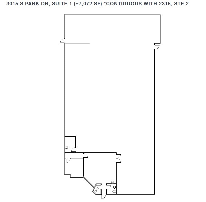 3015 S Park Dr, Tempe, AZ for lease Floor Plan- Image 1 of 1