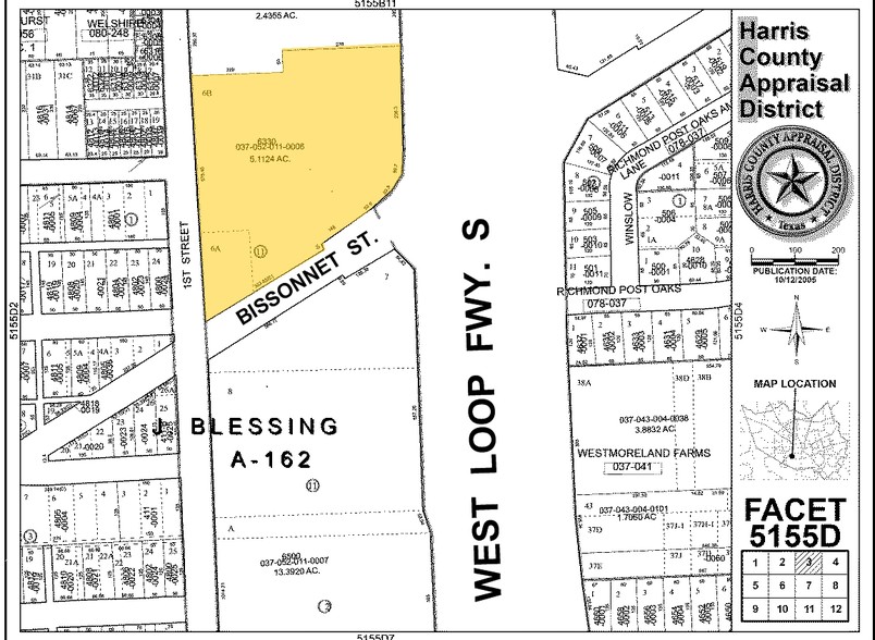 6330 West Loop S, Bellaire, TX for lease - Plat Map - Image 2 of 14