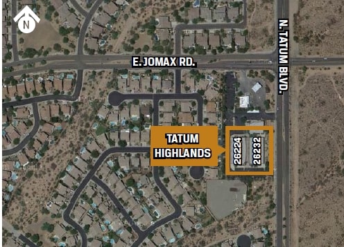 26224 N Tatum Blvd, Phoenix, AZ for lease - Aerial - Image 2 of 9