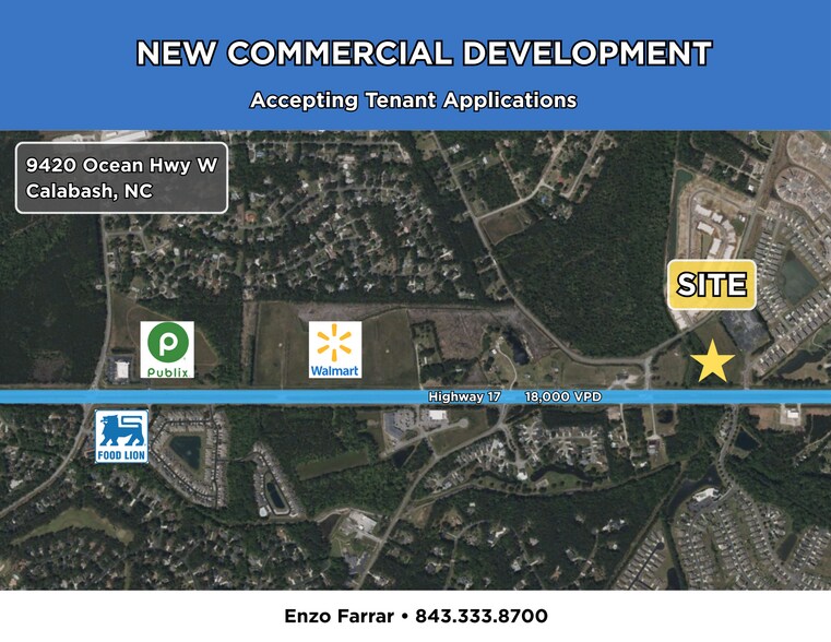 9420 Ocean Hwy W, Calabash, NC for sale - Aerial - Image 1 of 1