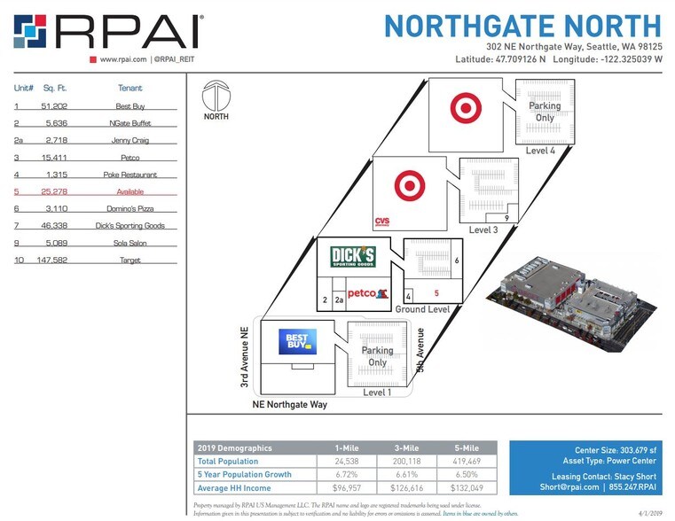 300-500 NE Northgate Way, Seattle, WA for lease - Site Plan - Image 3 of 4