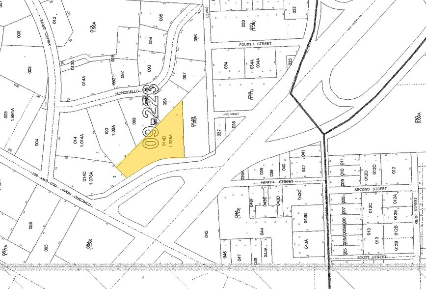 1806 W Roosevelt Blvd, Monroe, NC for sale - Plat Map - Image 1 of 1