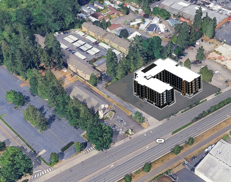 7520 NE Bothell Way, Kenmore, WA for sale - Aerial - Image 2 of 4