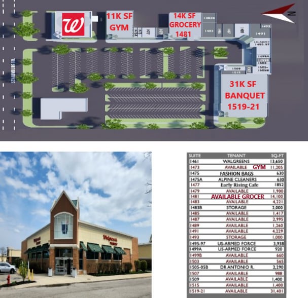 1461-1535 Schaumburg Rd, Schaumburg, IL for lease - Building Photo - Image 3 of 19