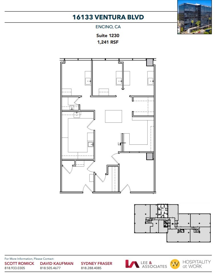 16133 Ventura Blvd, Encino, CA for lease Floor Plan- Image 1 of 1