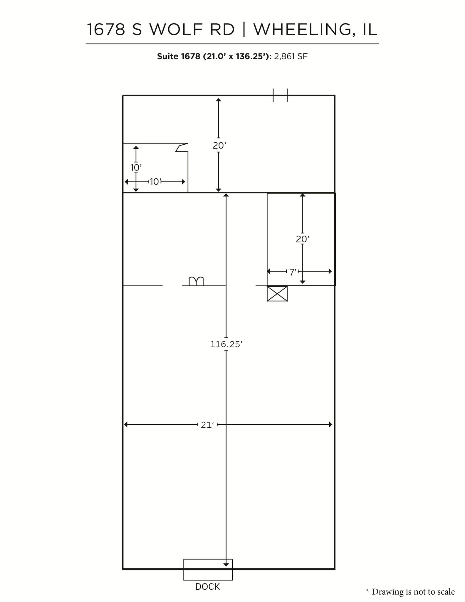 1666-1684 S Wolf Rd, Wheeling, IL for lease Floor Plan- Image 1 of 1