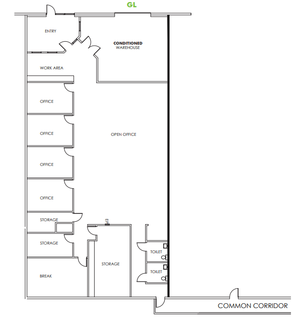 1250 Harter Ave, Woodland, CA for lease Floor Plan- Image 1 of 1