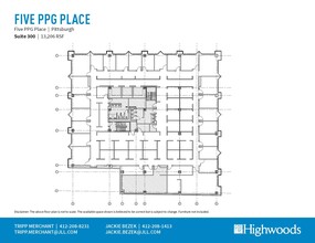 1 PPG Pl, Pittsburgh, PA for lease Floor Plan- Image 1 of 1