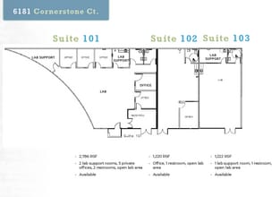 6185 Cornerstone Ct E, San Diego, CA for lease Floor Plan- Image 1 of 1