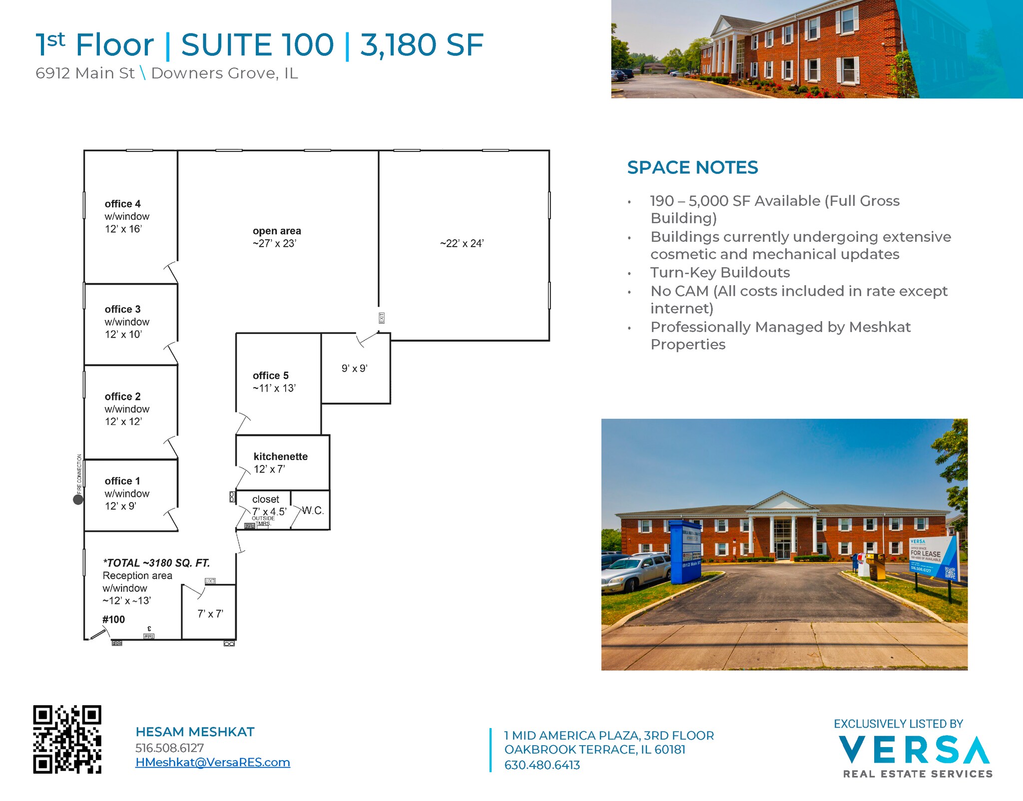 6912 Main St, Downers Grove, IL for lease Floor Plan- Image 1 of 1