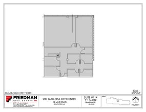 200 Galleria Officentre, Southfield, MI for sale Floor Plan- Image 2 of 2