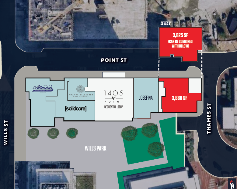 1405 Point St, Baltimore, MD for lease Floor Plan- Image 1 of 1