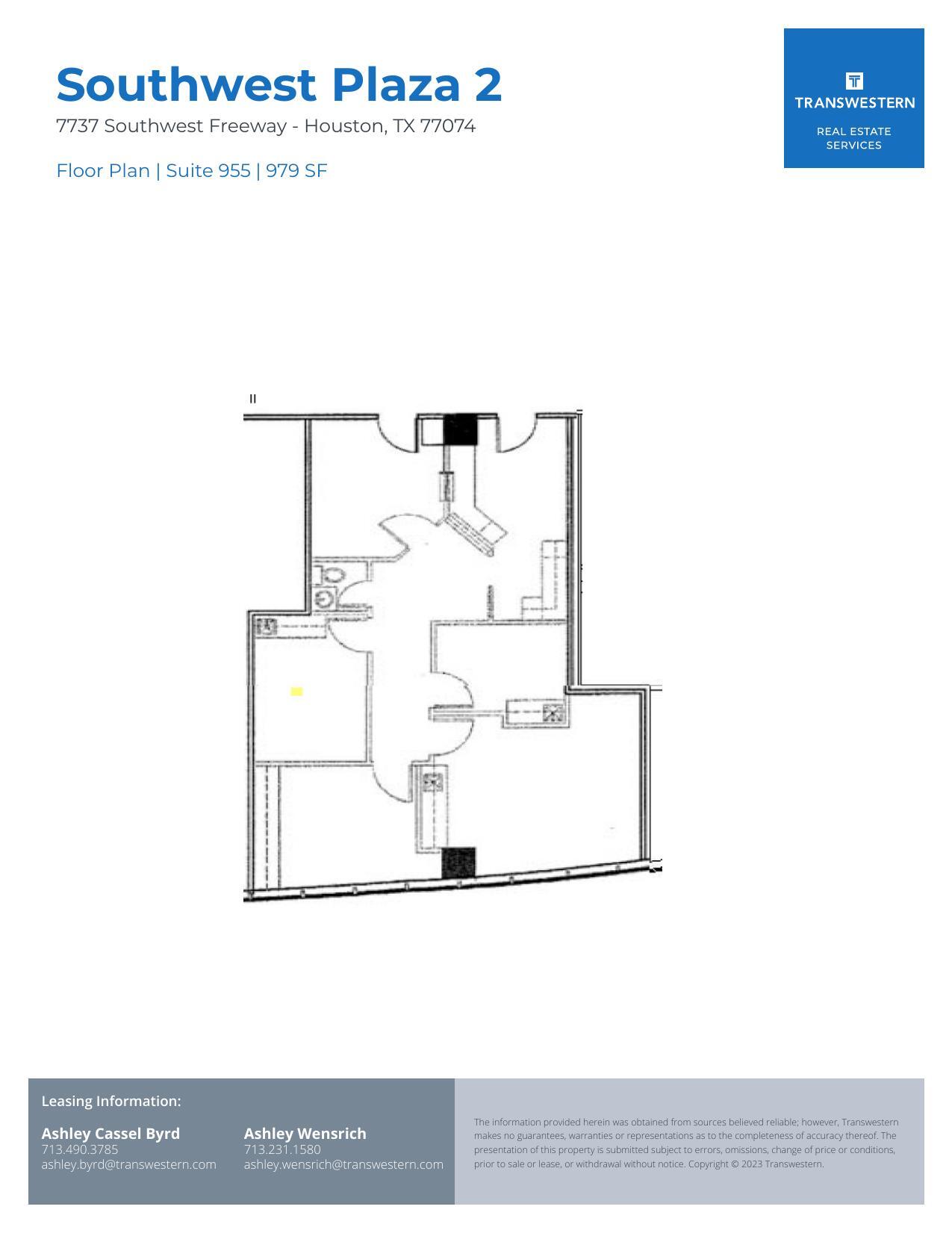 7737 Southwest Fwy, Houston, TX for lease Floor Plan- Image 1 of 1