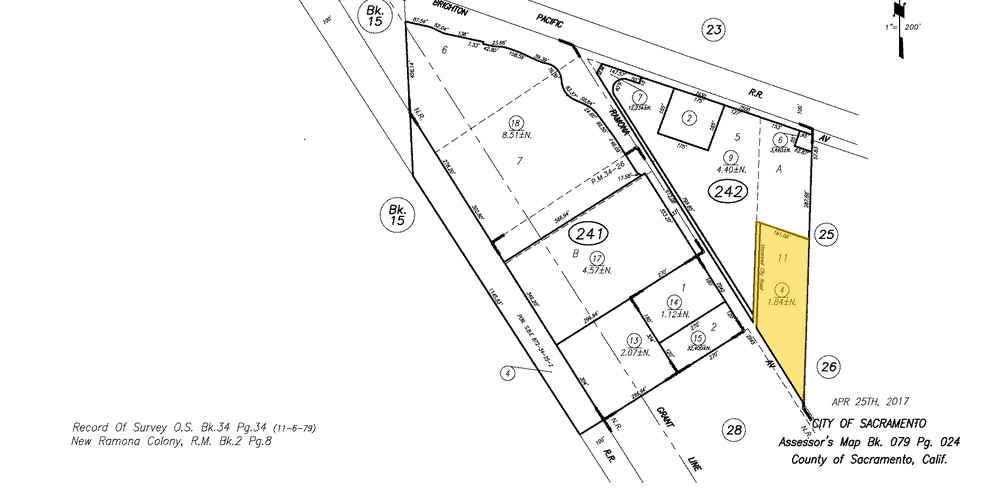 2945 Ramona Ave, Sacramento, CA for lease - Plat Map - Image 3 of 3