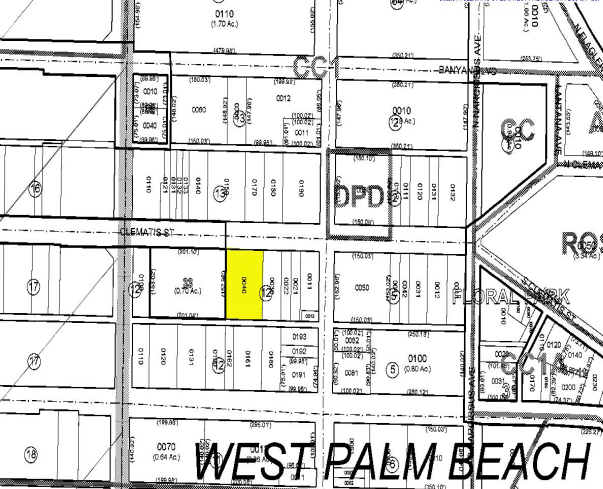 314 Clematis St, West Palm Beach, FL for sale Plat Map- Image 1 of 1