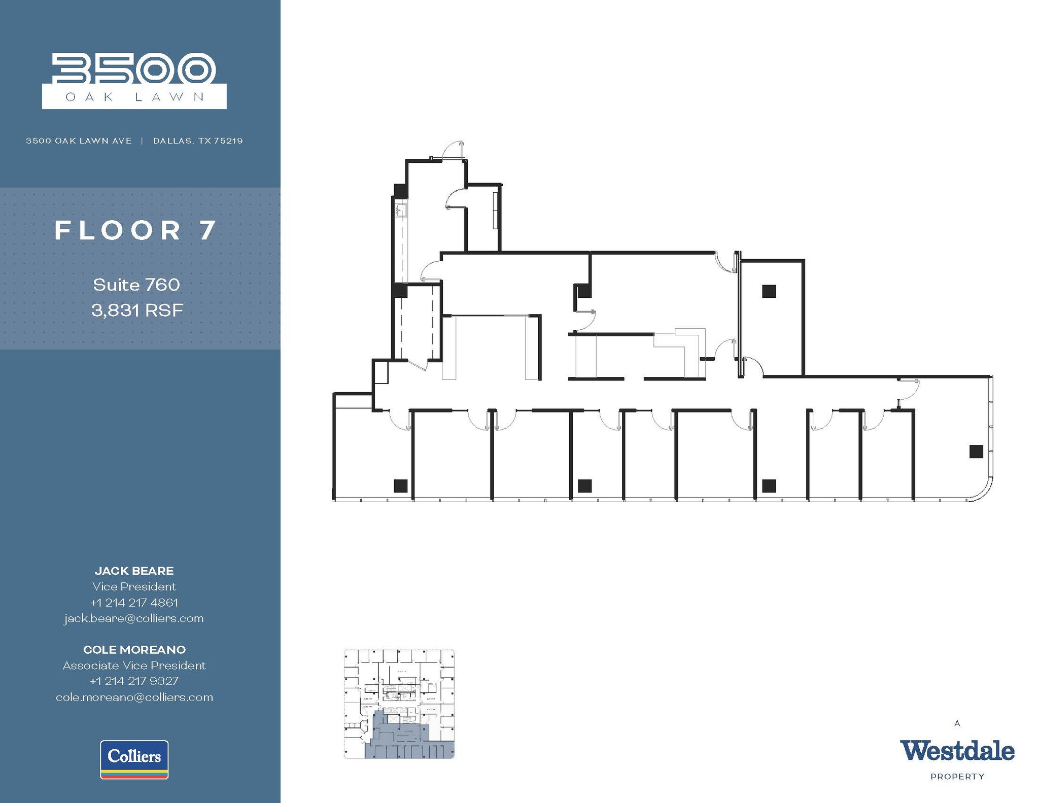 3500 Oak Lawn Ave, Dallas, TX for lease Floor Plan- Image 1 of 1