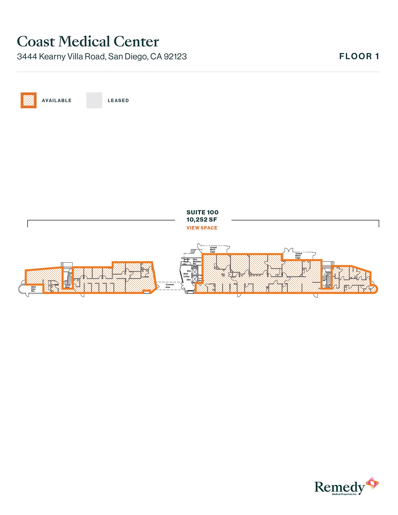3444 Kearny Villa Rd, San Diego, CA for lease Floor Plan- Image 1 of 2