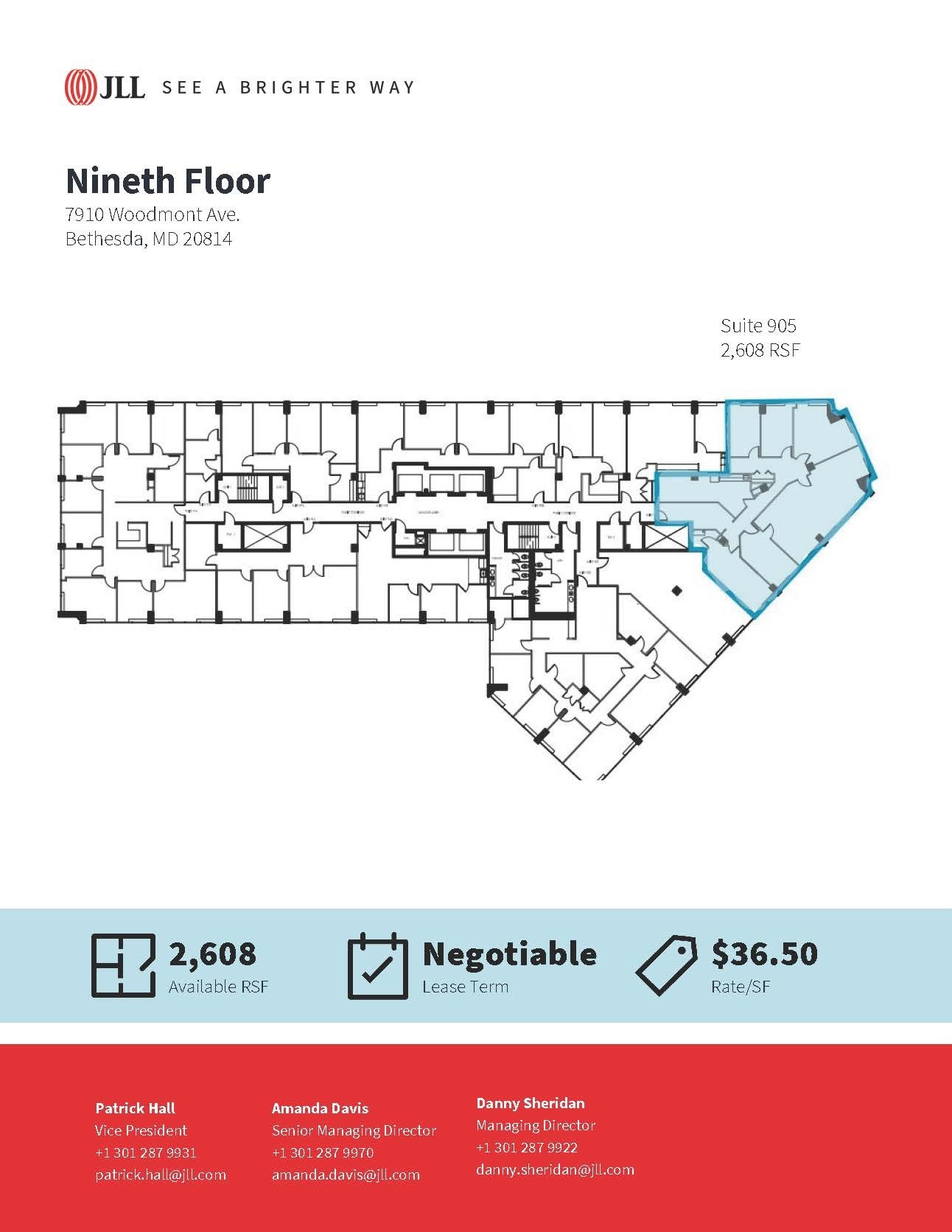 7910 Woodmont Ave, Bethesda, MD for lease Floor Plan- Image 1 of 1