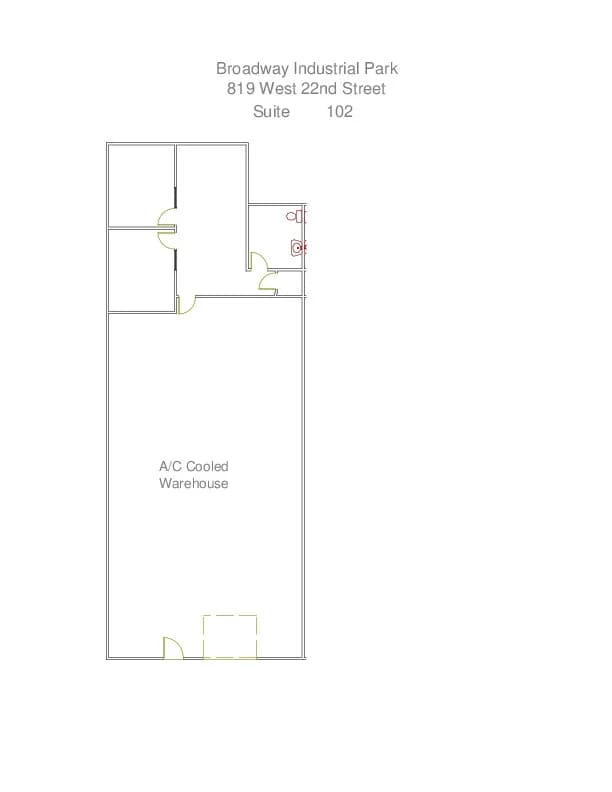 819 W 22nd St, Tempe, AZ for lease Floor Plan- Image 1 of 1