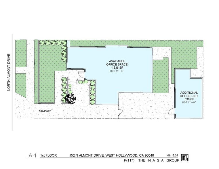 152 N Almont Dr, West Hollywood, CA for lease - Floor Plan - Image 2 of 2