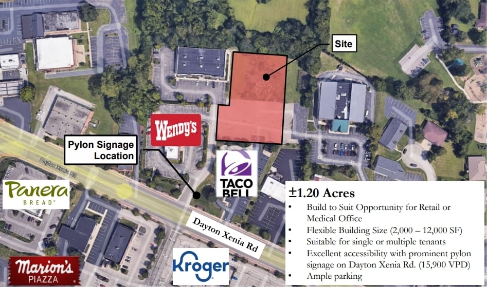 3224 Dayton Xenia Rd, Beavercreek, OH for lease Aerial- Image 1 of 2