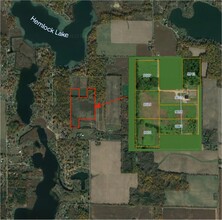 9055 Kellogg dr, Reading, MI - aerial  map view