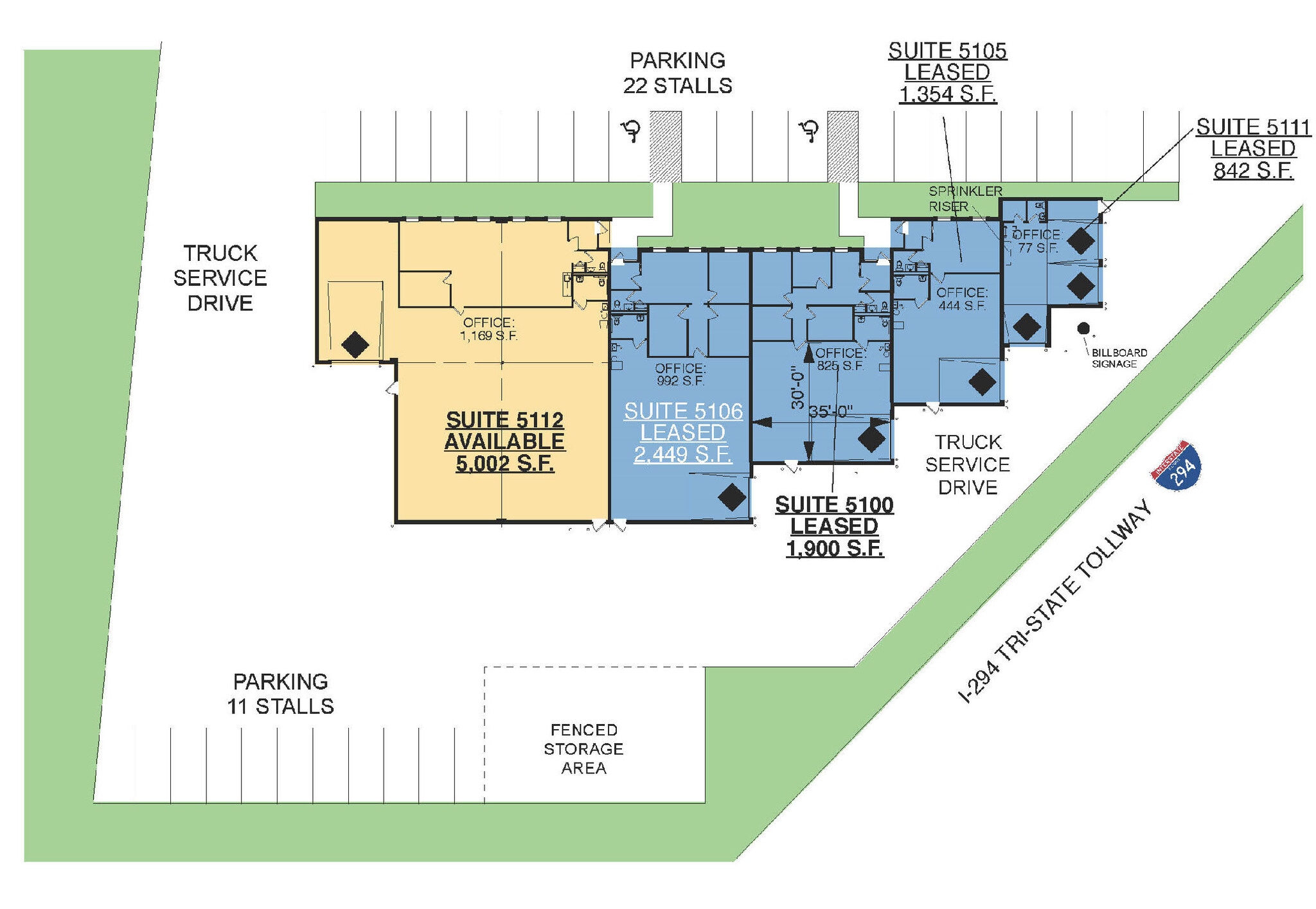 9742 W Foster Ave, Rosemont, IL for lease Floor Plan- Image 1 of 1