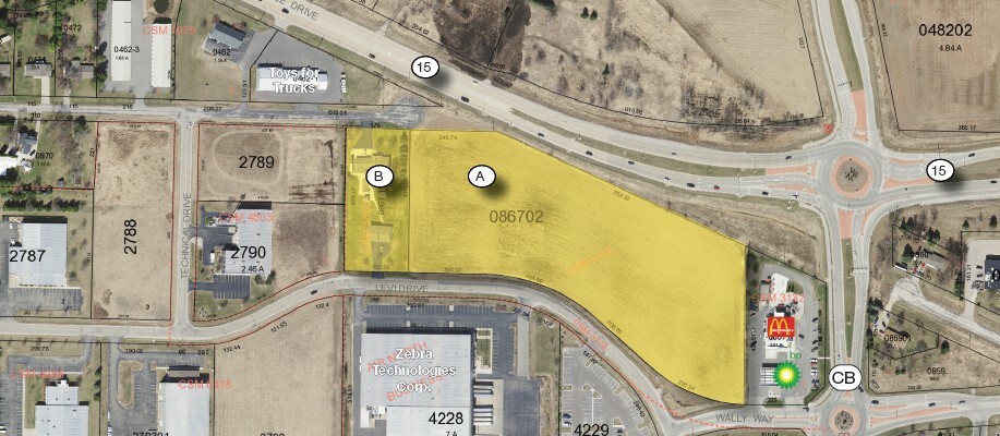 Highway 15 & County Road, Greenville, WI for sale - Aerial - Image 1 of 2