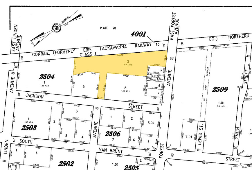 1 W Forest Ave, Englewood, NJ for lease - Plat Map - Image 2 of 15