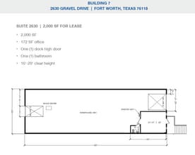 2501-2519 Gravel Dr, Fort Worth, TX for lease Floor Plan- Image 1 of 1