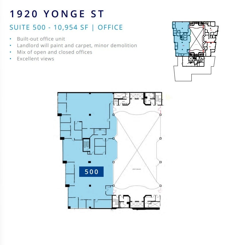 1910-1920 Yonge St, Toronto, ON for lease Floor Plan- Image 1 of 1