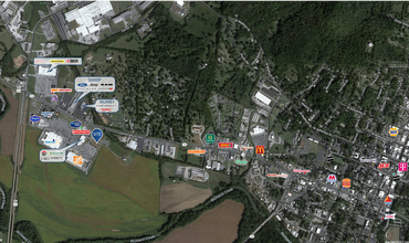 1635 W College St, Pulaski, TN - aerial  map view