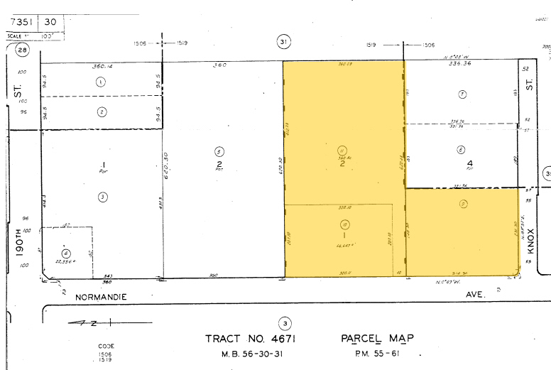 20101 S Vermont Ave, Torrance, CA for lease - Plat Map - Image 2 of 8