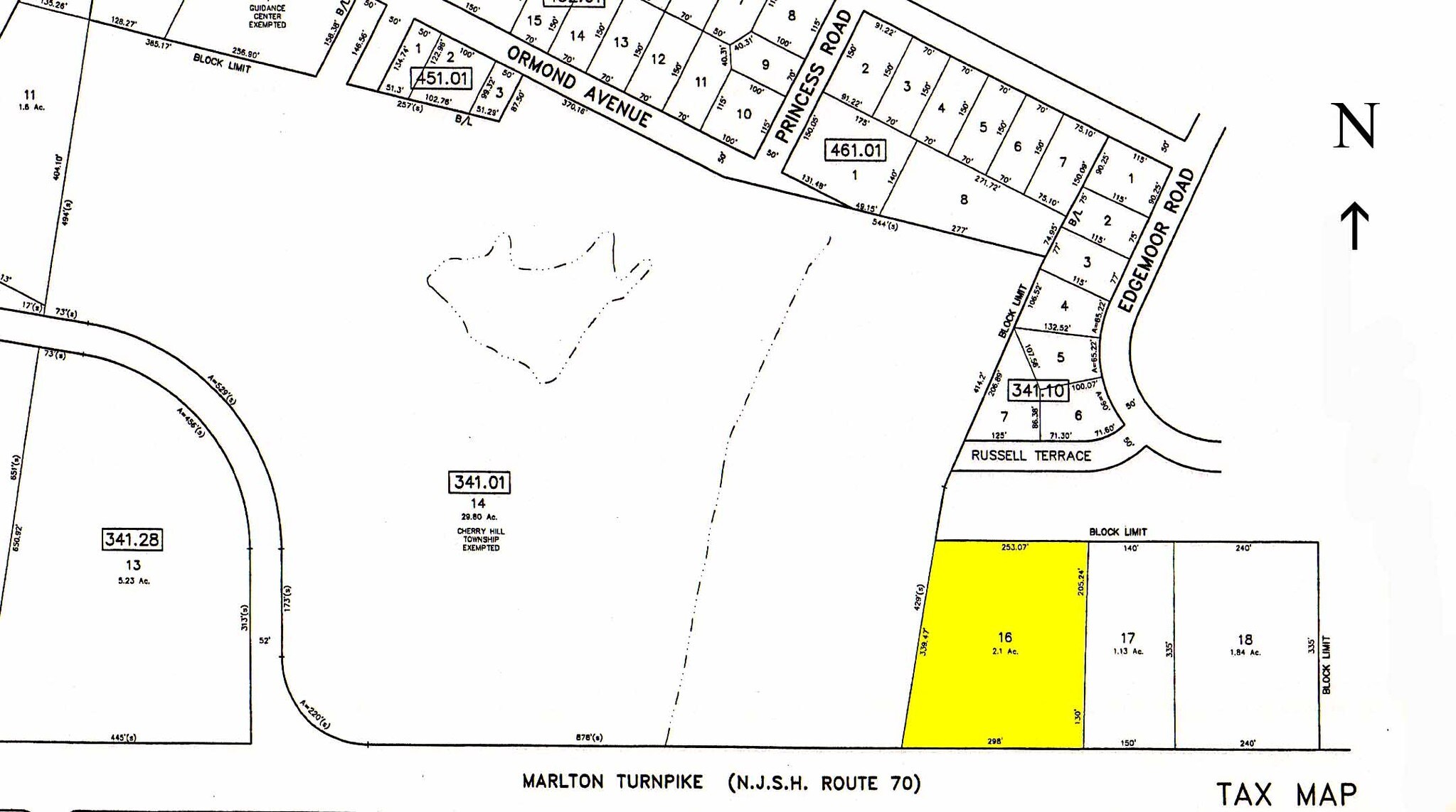 404 Marlton Pike E, Cherry Hill, NJ for sale Plat Map- Image 1 of 1