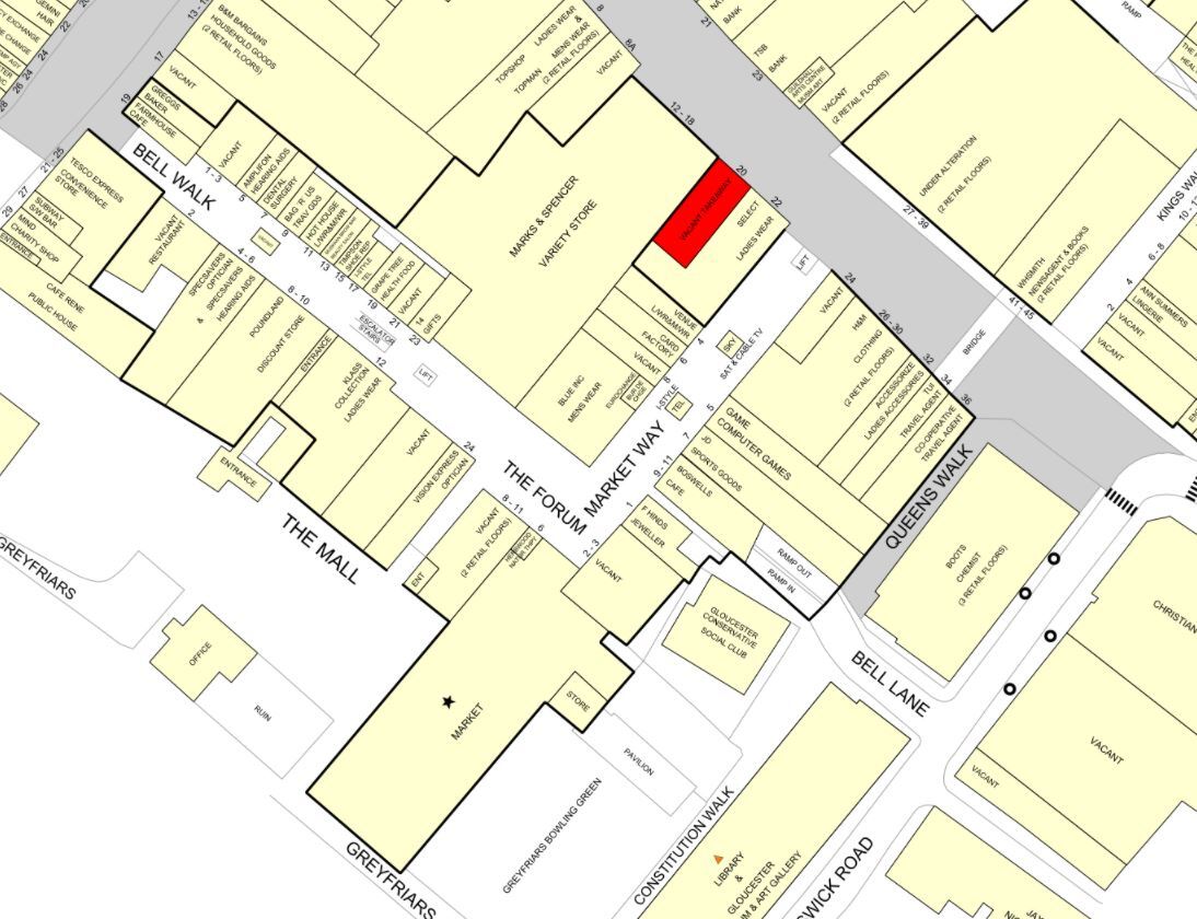 Eastgate St, Gloucester for lease Goad Map- Image 1 of 1