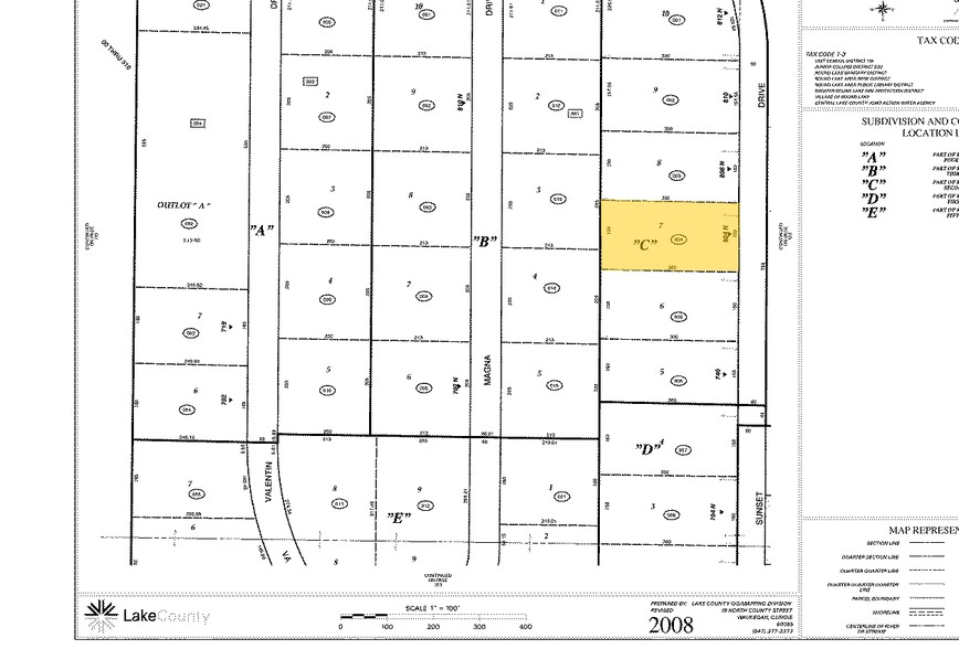 675 Sunset Dr, Round Lake, IL for lease - Plat Map - Image 2 of 2