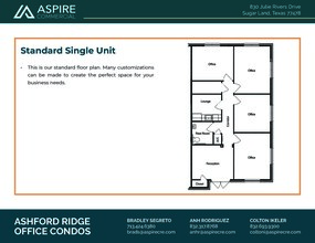 830 Julie Rivers Dr, Sugar Land, TX for lease Floor Plan- Image 1 of 3