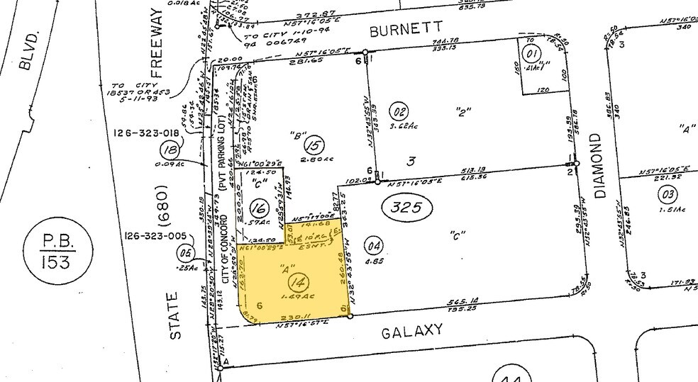 1001 Galaxy Way, Concord, CA for lease - Plat Map - Image 3 of 12