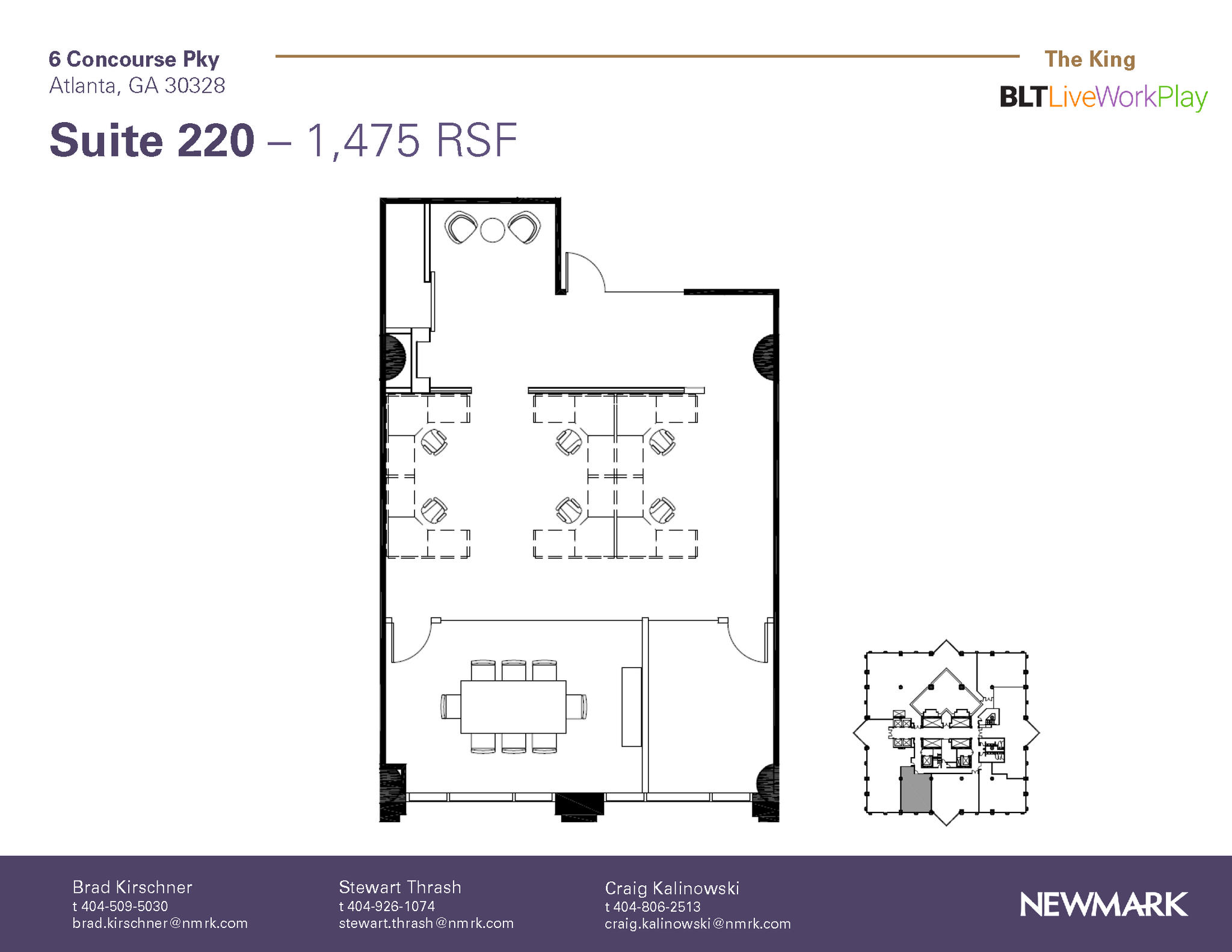 6 Concourse Pky NE, Atlanta, GA for lease Floor Plan- Image 1 of 1