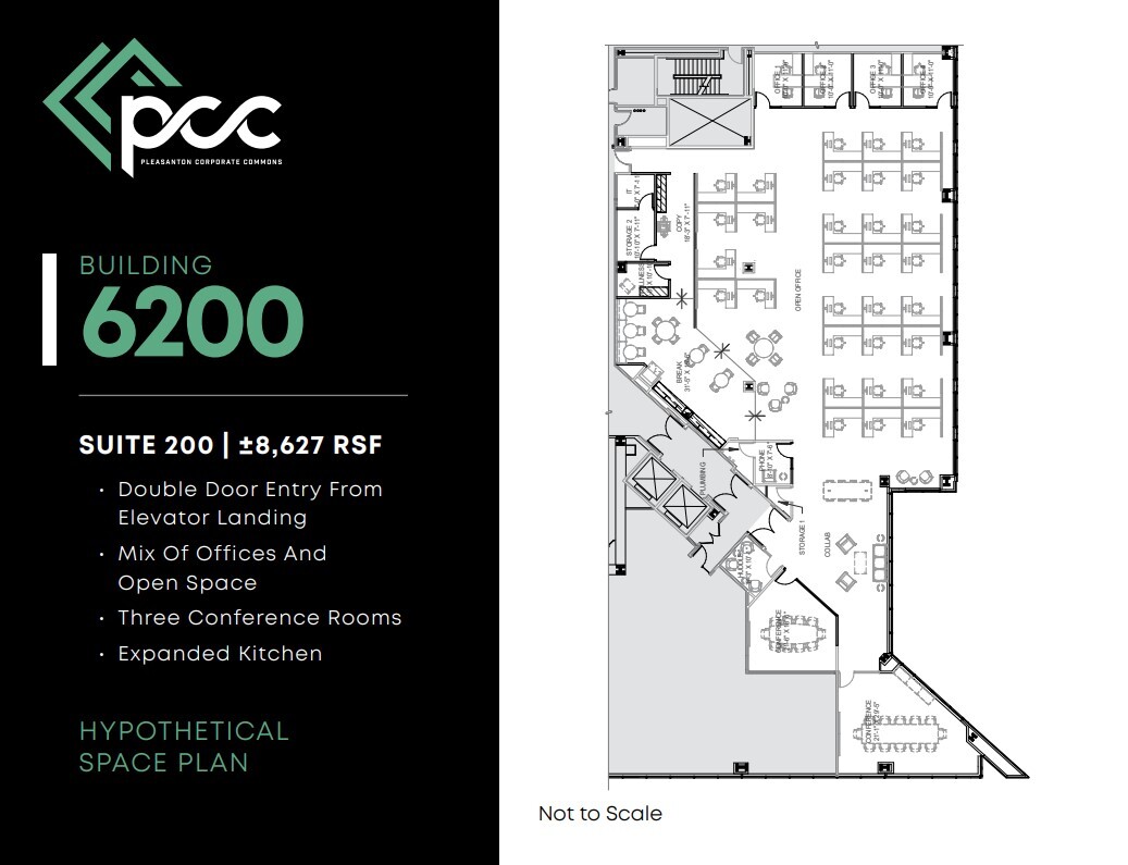 6210 Stoneridge Mall Rd, Pleasanton, CA for lease Floor Plan- Image 1 of 1