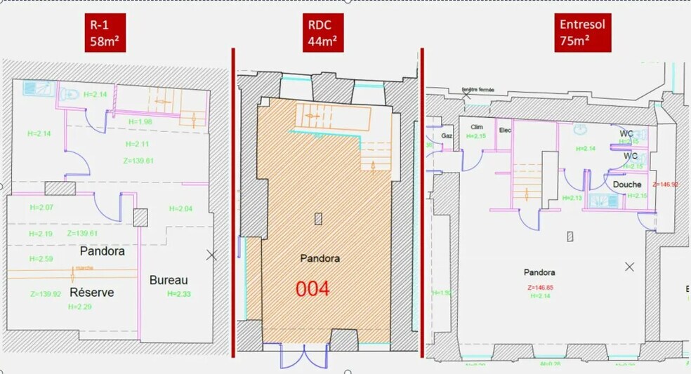 Retail in Toulouse for lease - Floor Plan - Image 2 of 2