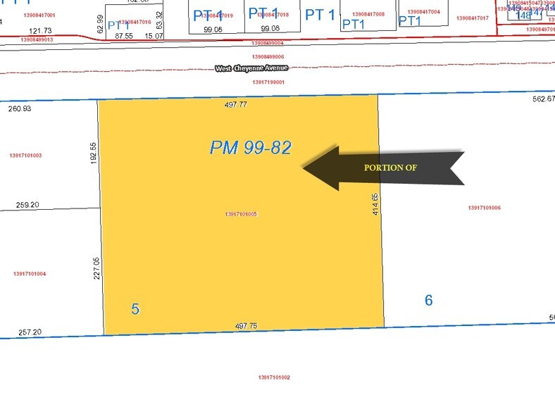3525 W Cheyenne Ave, North Las Vegas, NV for sale - Plat Map - Image 1 of 1