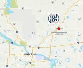 401 S 1st St, Jacksonville, AR - AERIAL map view