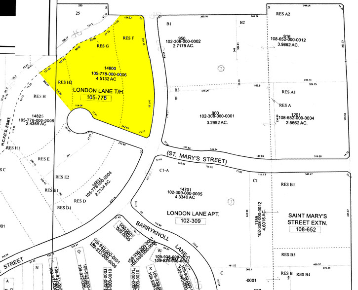 14800 St. Mary's Ln, Houston, TX for lease - Plat Map - Image 2 of 7