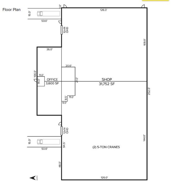 56306-56358 Precision Dr, Chesterfield, MI for sale - Floor Plan - Image 1 of 1