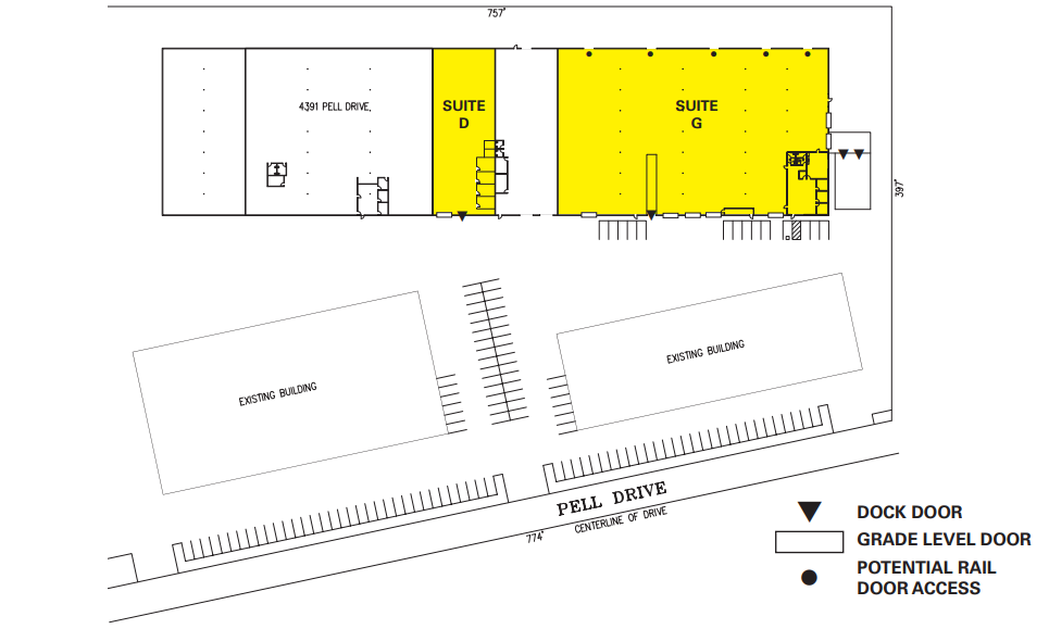 4391 Pell Dr, Sacramento, CA for lease Site Plan- Image 1 of 1