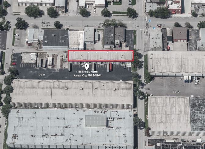 1118-1136 Erie St, North Kansas City, MO for lease - Aerial - Image 3 of 4