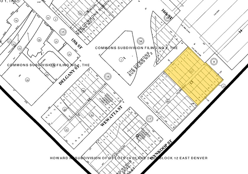 1750-1780 16th St, Denver, CO for lease - Plat Map - Image 2 of 18